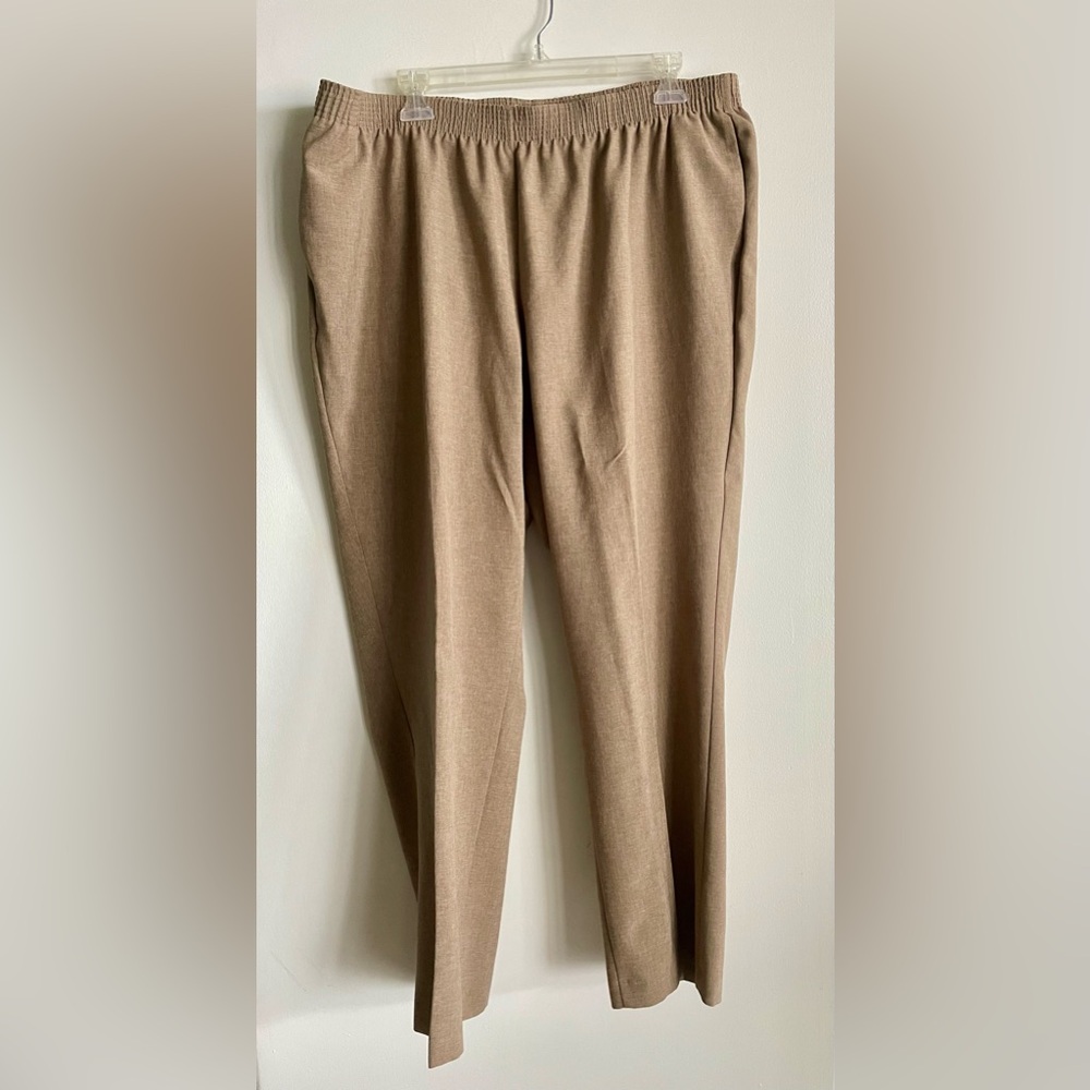 Allison Daley Tan Pull on Pant Size 18W